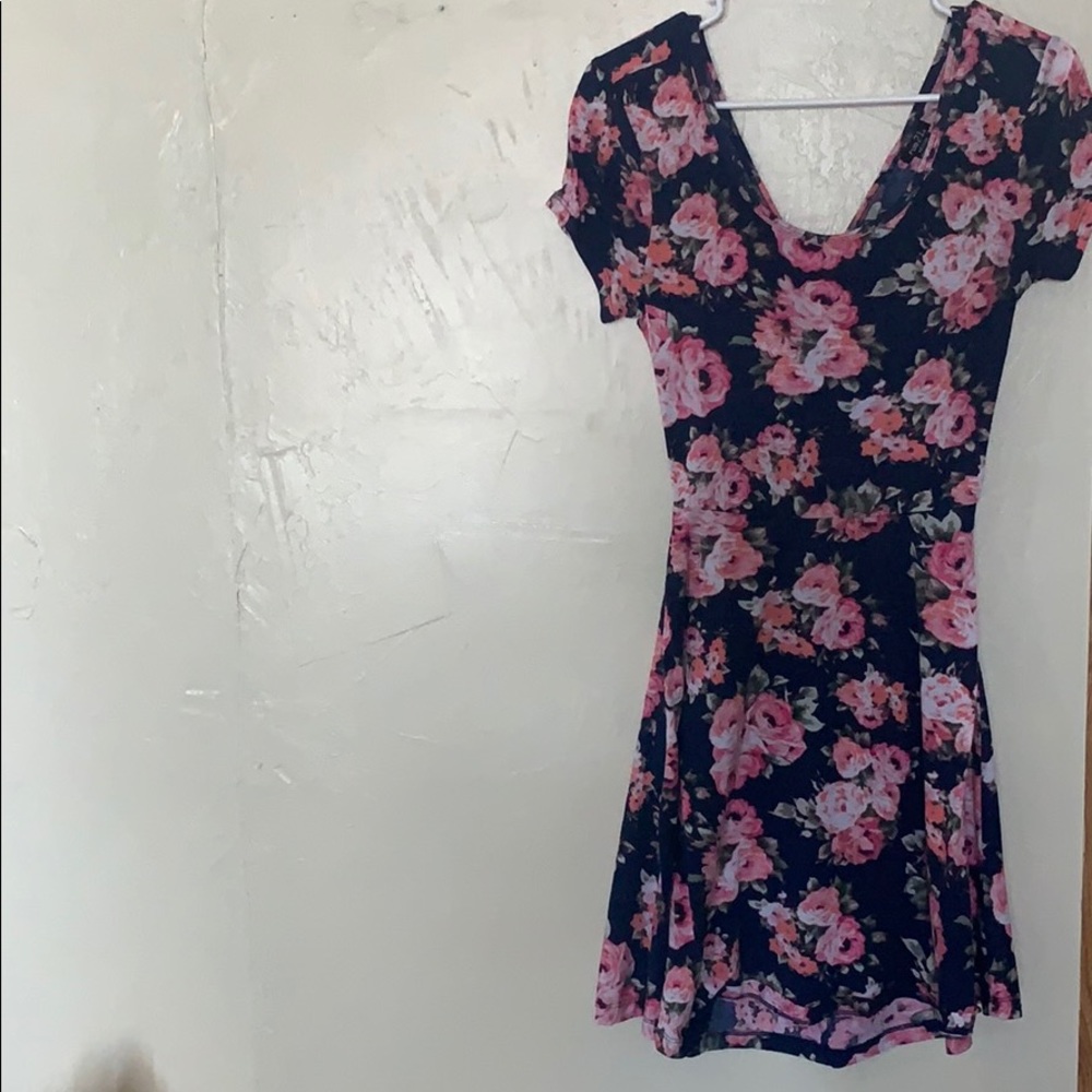 Floral Rue21 Cross Back Mini Dress